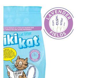 Arena aglomerante KikiKat 8,7kg lavanda
