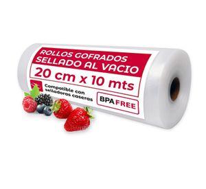 1 Rollo Bolsa Sellado Al Vacio 20cm X 10mt 80 Micras