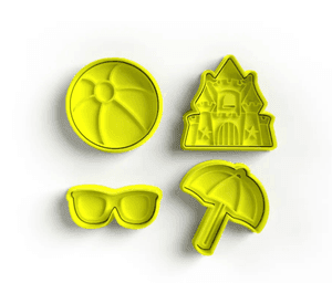 Cortadores de galleta - Verano (pack 4 un)
