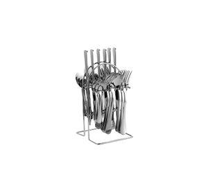 Set Cubiertos 24 Piezas Acero Inoxidable DLX