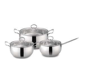Batería de Cocina Acero Inox. de 6 piezas Amsterdam Doral