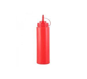 SET 2 BOTELLA DISPENSADORA SALSA GRADUADA ROJA 350ML