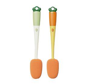 2 Escobilla Limpia Vasos Cepillo Limpia Botellas 3 En 1