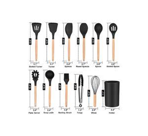 Juego De Utensilios De Cocina Silicona Antiadherente 12pcs