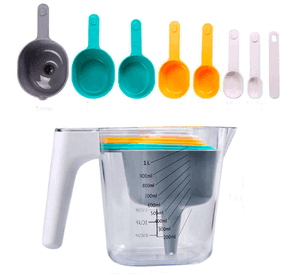 Set Cucharas Medidoras Y Jarro Graduado Cocina