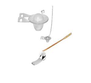 Pack Flapper Cadena Acero + Manilla Estanque Varilla Bronce