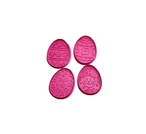 Cortadores de galletas de huevos de pascua (Pack 4 un)