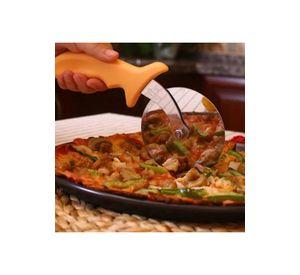 Cortador De Pizza 10 Cm Mango Amarillo. A