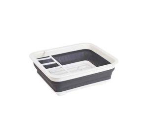 Secador Escurridor Plegable Platos Gris