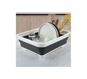 Secador Escurridor Plegable Platos Gris