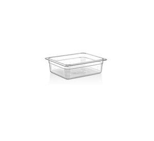 CONTENEDOR POLICARBONATO TRANSPARENTE 1/2x10 cms