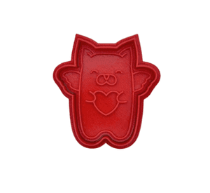 Molde para galletas San Valentin - Gato Angel