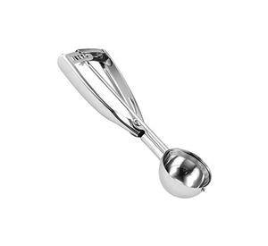 Cucharas helado bola color plata
