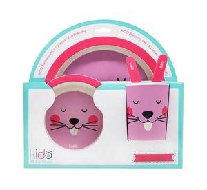 Set Bambu Kido rosado