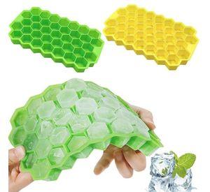 Bandeja Cubetera Silicona Flexible Cubos de Hielo Colmena
