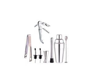 Kit Juego Coctelera Profesional Bar 8 Piezas Acero Inoxidable
