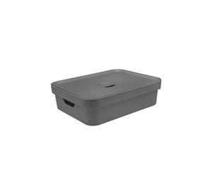 Caja Cube M Con Tapa Gris