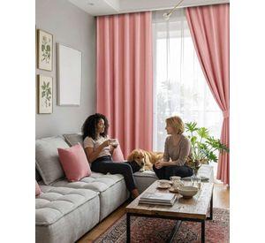 Juego de Cortinas Blackout Premium Engomadas m12