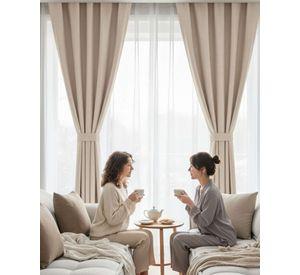 Juego de Cortinas Blackout Premium Engomadas m2