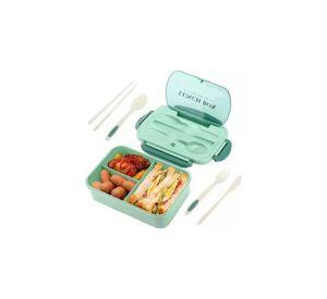 Tupper Contenedor Microondas Alimentos Servicio Verde