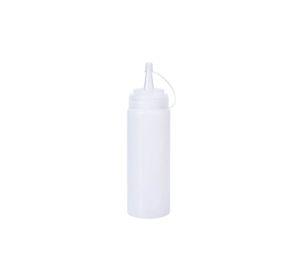 Set De 3 BOTELLA DISPENSADORA SALSA GRADUADA TRANSPARENTE 350ML