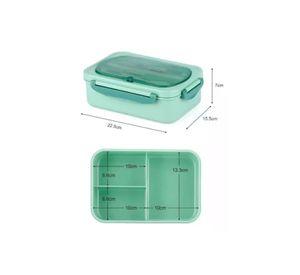 Tupper Contenedor Microondas Alimentos Servicio Verde