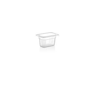 CONTENEDOR POLICARBONATO TRANSPARENTE 1/9x10 cms