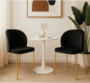 Pack 2 Sitiales Cartagena Negro | Elegancia y Confort