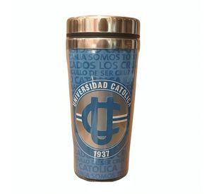 MUG TERMICO LOGO PLATEADO U CATOLICA