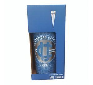 MUG TERMICO LOGO PLATEADO U CATOLICA