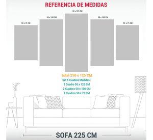 Cuadro Decorativo Sensibilidad Artística En 250x125 Cm