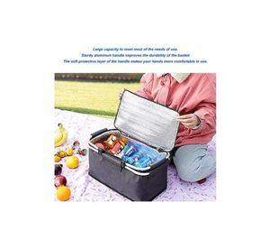 Cooler Basket - Bolso Térmico Canasta Camping Plegable - 22L