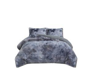 PLUMON PELUDO KING GRIS JASPEADO CON CHIPORRO QUITA FRIO SUAVE TF