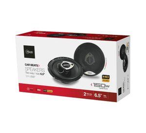 Pack 2 Parlantes 6.5" 16cm Para Automovil Negro 8987 Mlab