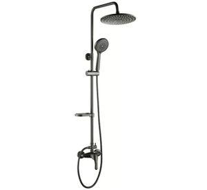 Columna Ducha Negra Con Monomando Notte