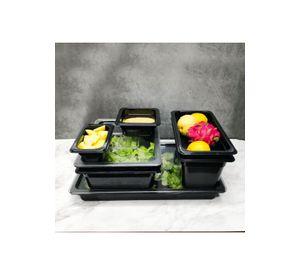 CONTENEDOR GN POLICARBONATO NEGRO 1/1X6 CMS