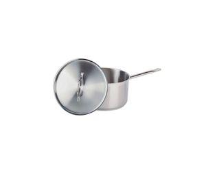 CAZO ALTO ACERO. INOX C/TAPA Y FONDO DIFUSOR 8 lts