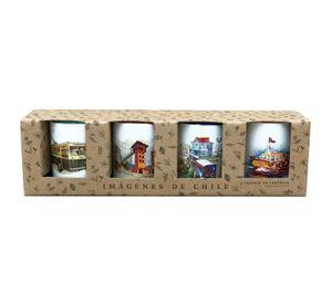 Set De 4 Tazones De Valparaiso