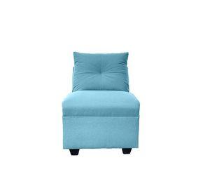 Butaca Mateo Chenille Turquesa Pata Plastica 1C