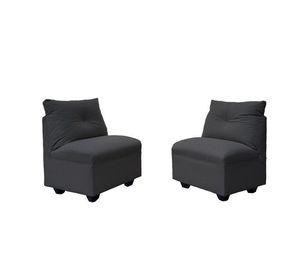 Par Butacas Mateo Chenille Grafito Pata Plastica 1C