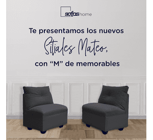 Par Butacas Mateo Chenille Grafito Pata Plastica 1C