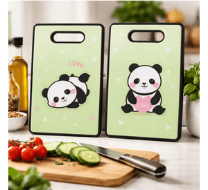 Tabla De Cortar Cocina Dise o Panda Kawaii 37x23cm Panda