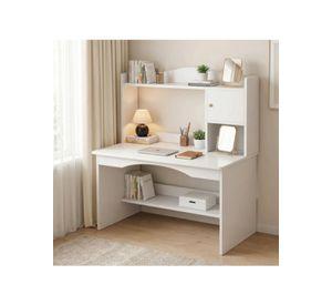 Escritorio Oficina Con Organizador Solido 120x48x115cm Blanco
