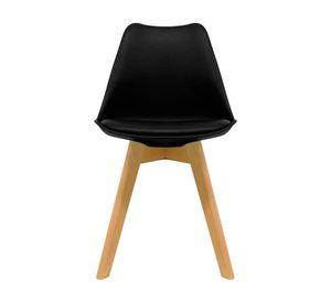 Silla Tulip Negra para Interior