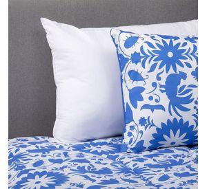 Plumon Mexico Azul 2 Pl + Pack Almohadas Blanco Arthome