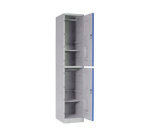 Locker plástico LP1-02 Les 2 puertas azul Maletek