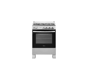 Cocina a Gas 4 Quemadores 24inch Silver Midea