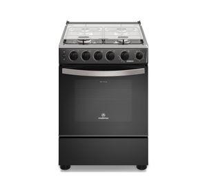 Cocina a Gas 4 Platos Horno Vapor y Temporizador FM4TPC Negra