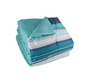 PLUMON ANDES MICROFIBRA RAYA TURQUESA 2 PLAZAS