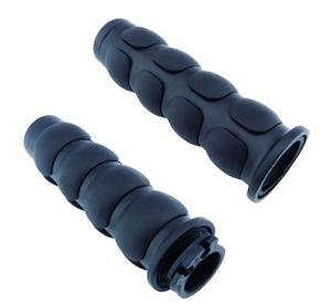 MANILLAR PARA MOTO CHOPPER CROMADO CON CAUCHO NEGRO ALTA CALIDAD